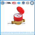 Medidor de agua de un solo chorro frío o caliente